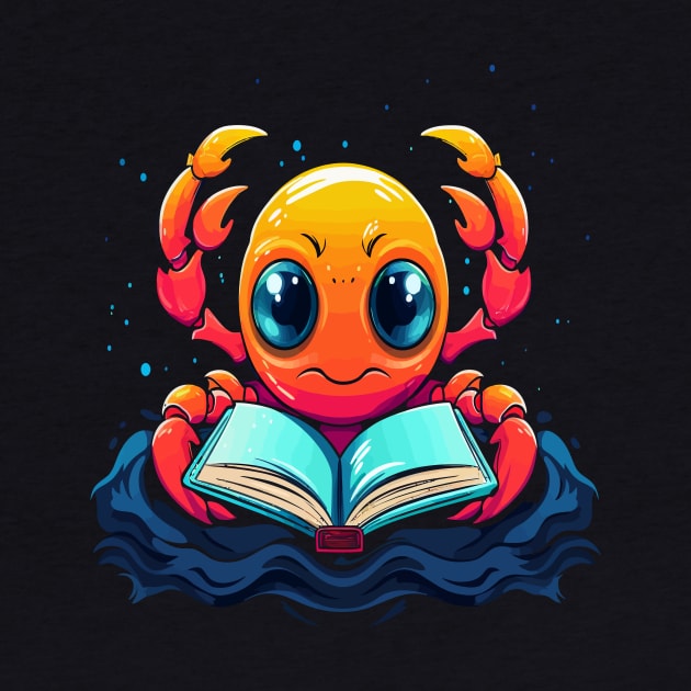 Crab Reads Book by JH Mart